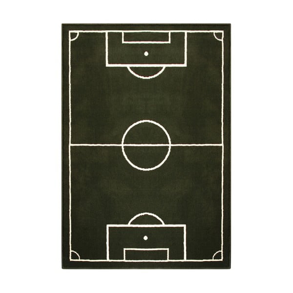 Tappeto verde per bambini Campo da calcio, 80 x 150 cm - Hanse Home