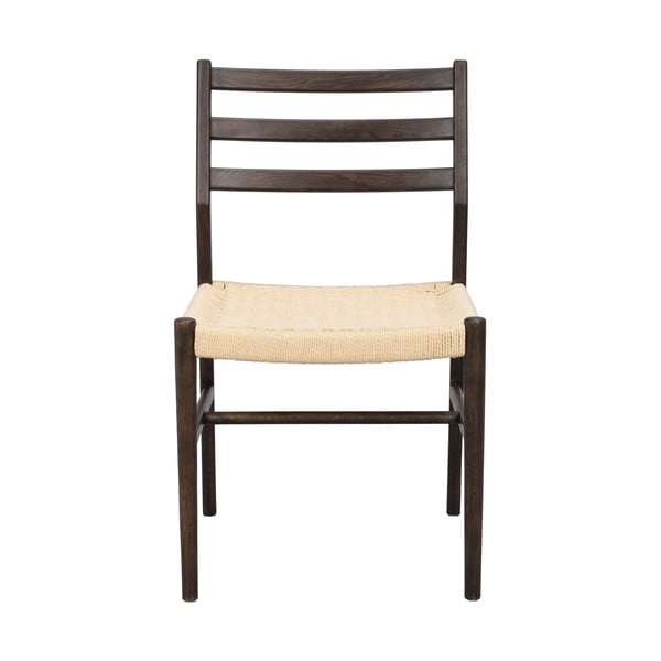 Sedie da pranzo in marrone scuro-naturale in set di 2 pezzi Harlan - Rowico-image-2