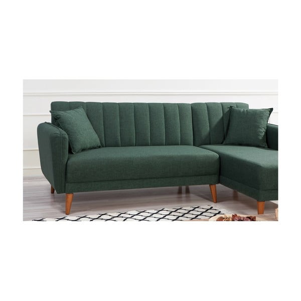 Divano angolare verde scuro (angolo destro) Aqua - Balcab Home-image-3