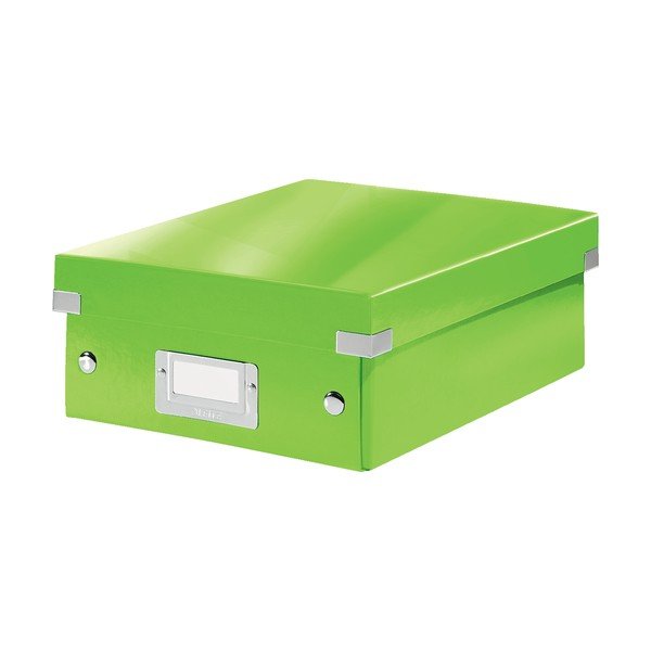 Scatola di cartone verde con coperchio Click&Store - Leitz-image-2
