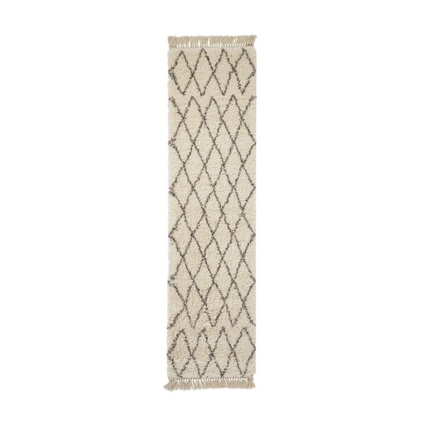 Passatoia color crema 60x230 cm Boho – Think Rugs