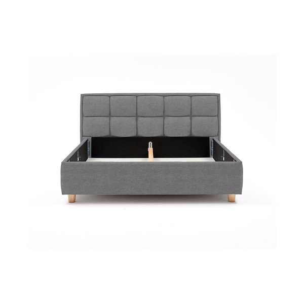 Letto matrimoniale grigio-blu con contenitore , 160 x 200 cm Karme - ProSpánek-image-3