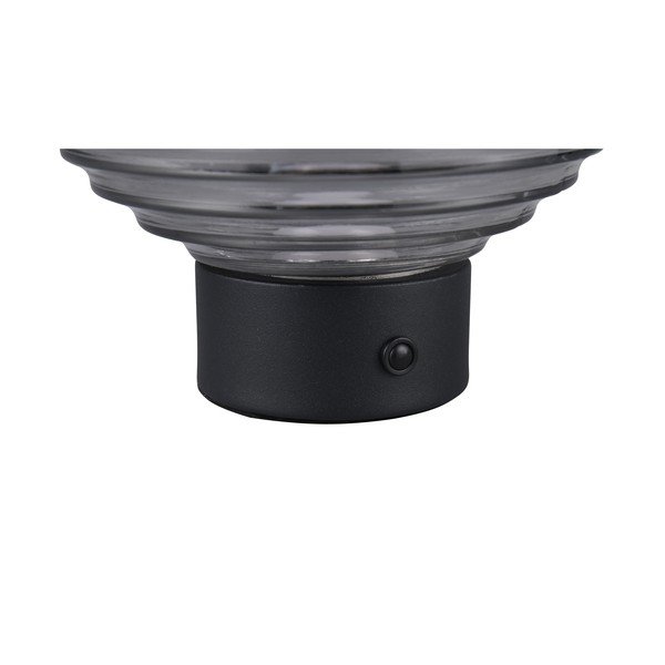 Lampada da tavolo LED dimmerabile nero-grigio con paralume in vetro (altezza 14,5 cm) Earl - Trio-image-4