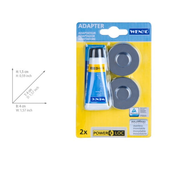 Set di fissaggio senza trapano Power-loc - Wenko-image-1