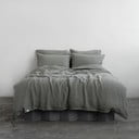 Biancheria da letto cachi extended linen per letto matrimoniale 200x220 cm Khaki - Linen Tales