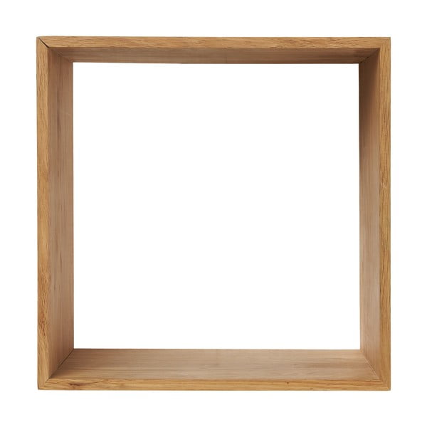 Mensola di colore naturale in rovere massiccio con ripiani multipli 30 cm Lattoon – House Nordic