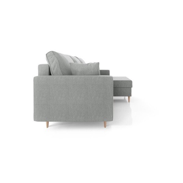 Divano letto Aubrieta grigio con contenitore, angolo destro - Mazzini Sofas-image-4