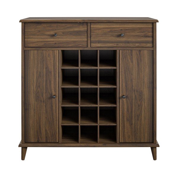 Mobile da vino in noce per 15 bottiglie 91x91 cm Farnsworth - Støraa