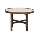 Tavolino rotondo marrone scuro con piano in ceramica 60x60 cm Marsden - Rowico
