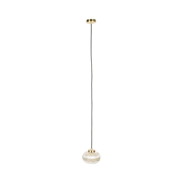 Lampada a sospensione color oro con paralume in vetro ø 18 cm Robin - White Label
