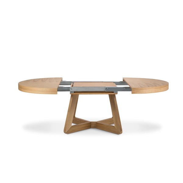 Tavolo pieghevole con gambe in rovere, ø 130 cm Bodil - Windsor & Co Sofas-image-4