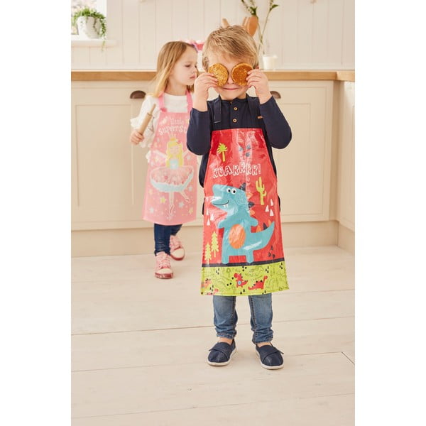 Grembiule da bambino in cotone Dinosaur - Cooksmart ®-image-1