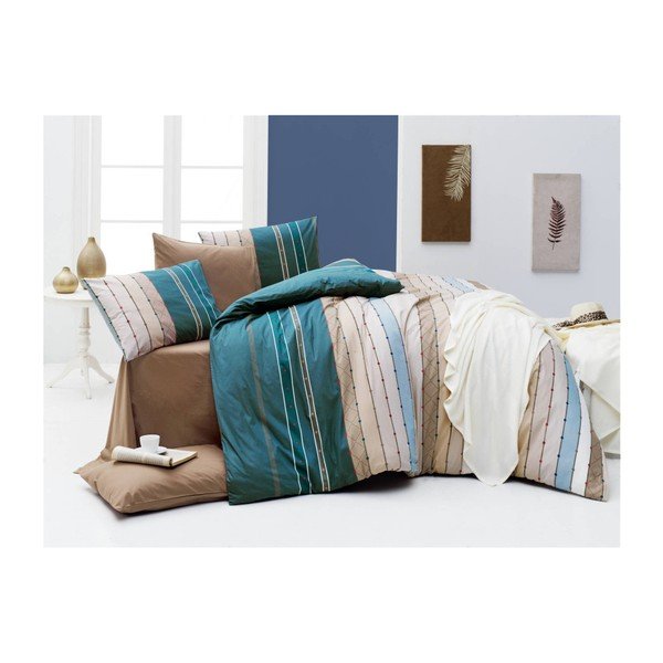 Lenzuolo singolo in cotone Ranforce Nazenin Home Lark, 140 x 200 cm - Mijolnir
