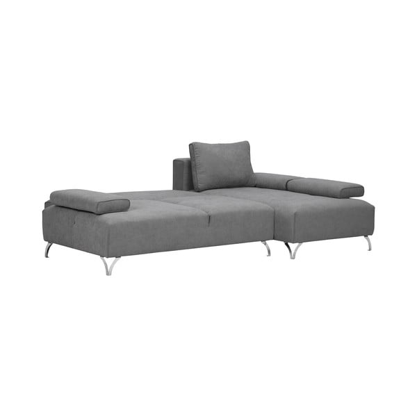 Světle šedá rohová rozkládací pohovka Windsor & Co Sofas Virgo, pravý roh-image-3