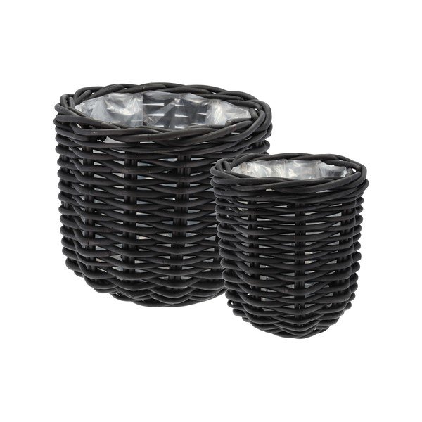Set di vasi per fiori in rattan 2 pz ø 52 cm Vilda – Villa Collection