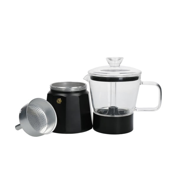 Pentola moka in acciaio inox nero 0,29 l La Cafetiere Verona - Kitchen Craft