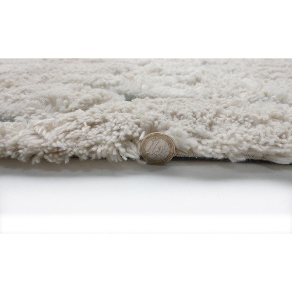 Tappeto beige e blu tessuto a mano Solitaire Sion, 160 x 230 cm - Flair Rugs-image-3