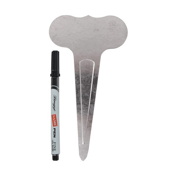 Set di 6 etichette con nome e pennarello nero liscio - Esschert Design-image-2