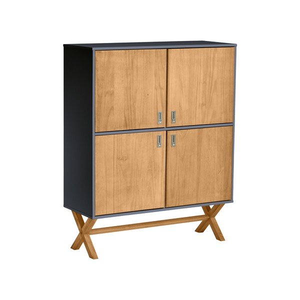 Cassettiera grigio antracite Leidi, 100 x 123 cm - Marckeric-image-3