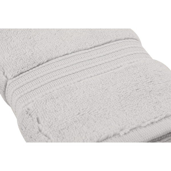Asciugamano in cotone grigio chiaro 50x30 cm Chicago - Foutastic-image-1
