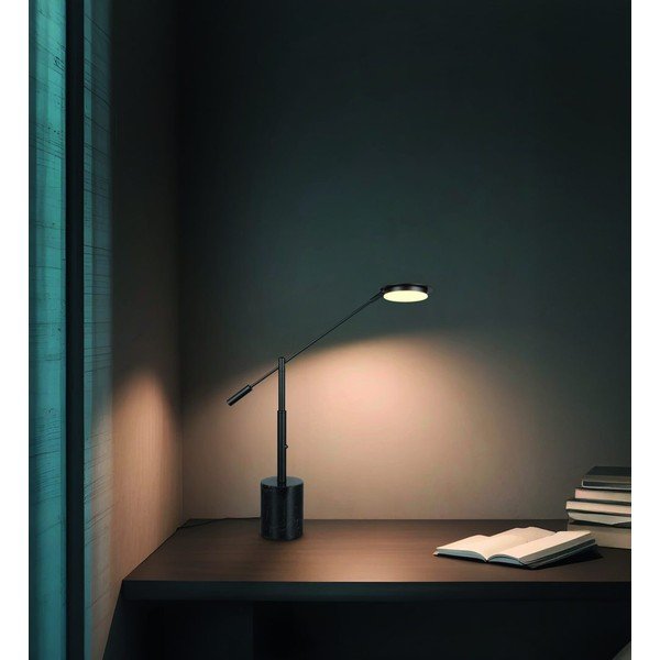 Lampada da tavolo LED nera (altezza totale 65 cm) Fiore – Trio Select-image-1