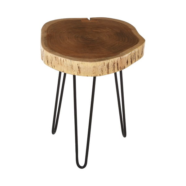 Tavolo pieghevole con piano in acacia 46x48 cm Nandri - Premier Housewares-image-3