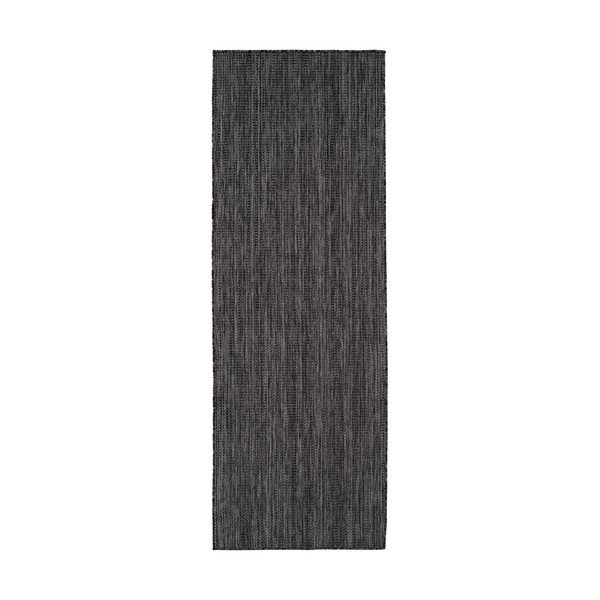 Passatoia da interno ed esterno nera 80x250 cm Mira 1450 – Ayyildiz Carpets