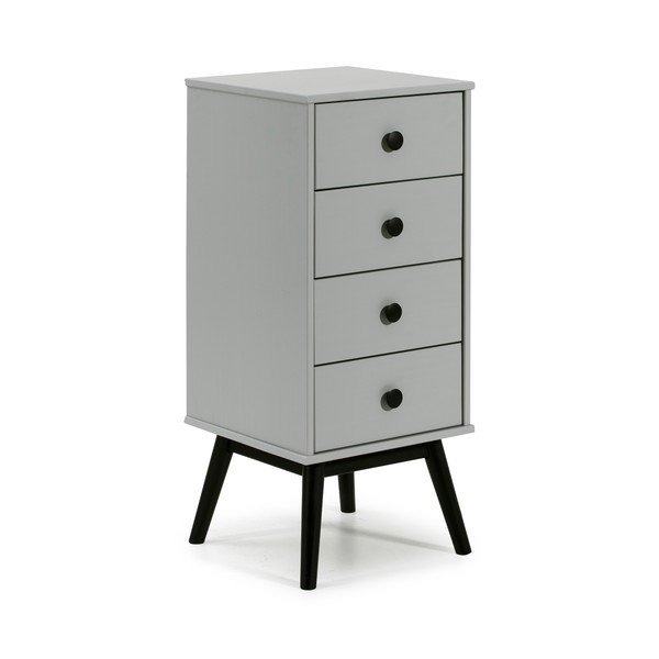 Cassettiera grigia con cassetti , 40 x 94 cm Clem - Marckeric-image-2