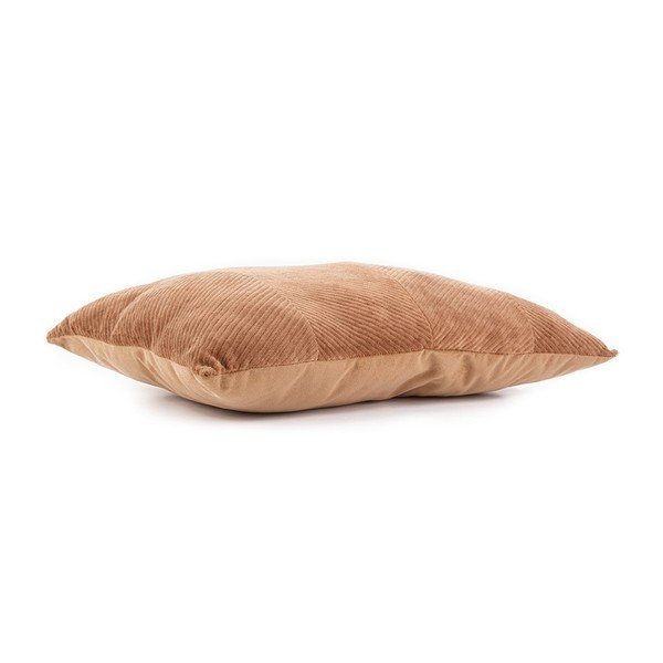 Cuscino in velluto marrone Velluto, 60 x 30 cm Ribbed - PT LIVING-image-2