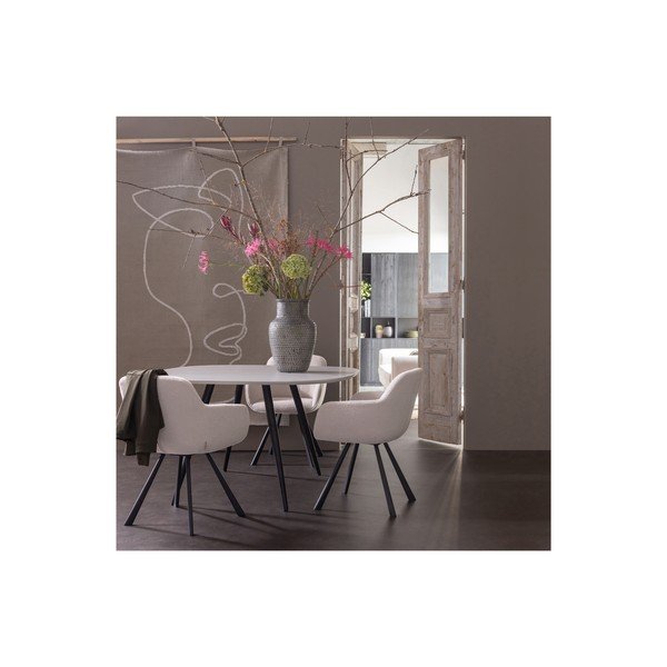 Sedia da pranzo crema Juno - WOOOD-image-1
