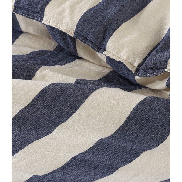 Biancheria da letto in cotone blu per letto matrimoniale 200x200 cm Stonewashed - Mijolnir-image-3