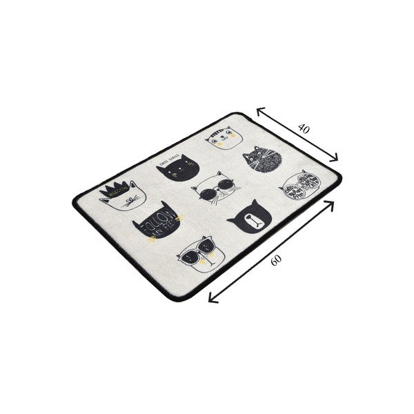 Tappetino per il bagno nero/beige 40x60 cm Cutie – Foutastic-image-4