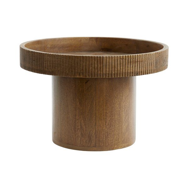 Tavolino rotondo in legno di mango ø 50 cm Kalomo - Light & Living