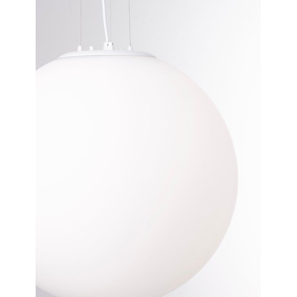 Lampadario bianco in vetro ø 50 cm Nevoso – Nova Luce-image-4
