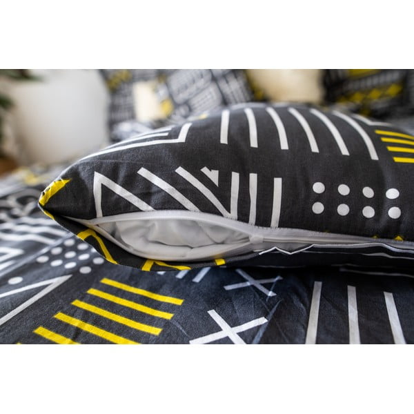 Biancheria da letto in cotone grigio per letto singolo 140x200 cm LP Dita Runy - Cotton House-image-3