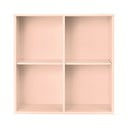 Libreria rosa chiaro da appendere 70x70x27 cm Mistral – Hammel Furniture