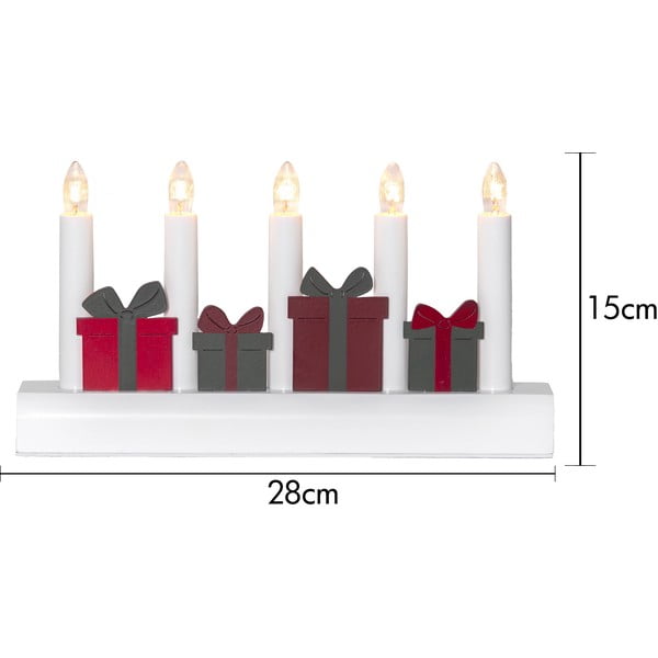 Decorazione natalizia luminosa rossa/bianca con alimentazione a corrente Julia – Star Trading-image-4