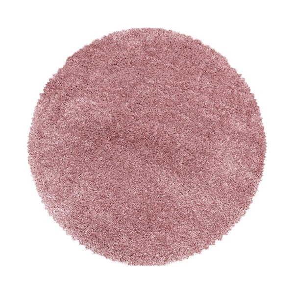 Tappeto rotondo rosa ø 120 cm Fluffy - Ayyildiz Carpets