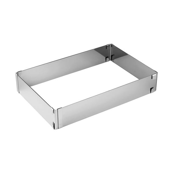 Telaio regolabile in acciaio inox per torte non cotte Torta, 27,5 - 52 x 34 cm - Zenker