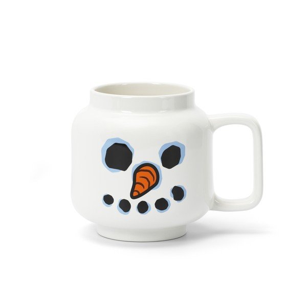 Tazza per bambini da latte bianca in ceramica 530 ml Snowman – LEGO®