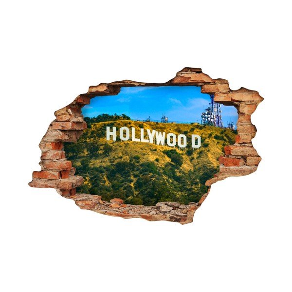 Adesivo Paesaggio Hollywood Hill, 60 x 90 cm - Ambiance-image-2