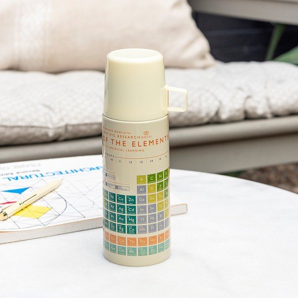 Borraccia termica color crema 350 ml Periodic Table – Rex London-image-1