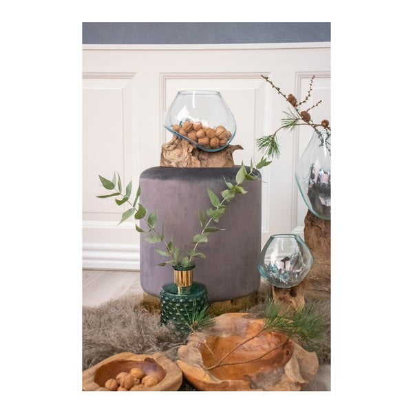 Pouf grigio , ø 34 cm Gamby - House Nordic-image-1