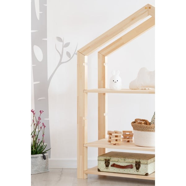 Mensola in pino per bambini Rela, 40 x 113 cm - Adeko-image-1