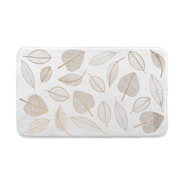 Tappetino per il bagno bianco in tessuto 45x75 cm Joya – douceur d'intérieur