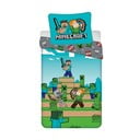 Set copripiumino e federa da bambini in cotone per letto singolo 140x200 cm Minecraft "We got this"  – Jerry Fabrics