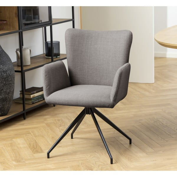 Set di sedie da pranzo grigia in imbottito 2 pz Laura – Actona-image-1