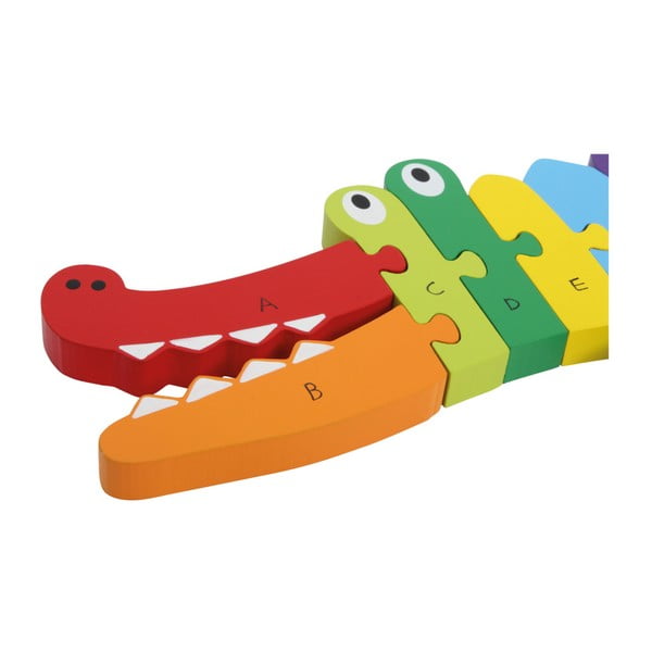 Puzzle per bambini in legno ABC Crocodile - Legler-image-2