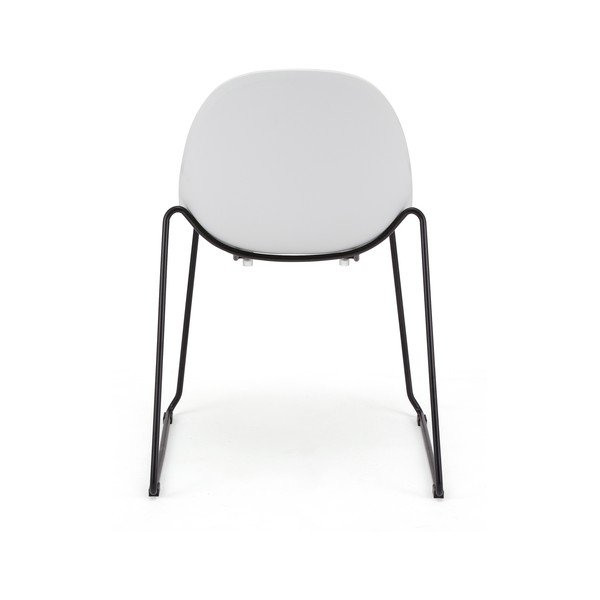 Set di 2 sedie da pranzo bianche con base nera Viva - Bonami Selection-image-4