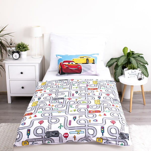 Biancheria da letto per bambini in cotone per culla 100x135 cm Cars – Jerry Fabrics-image-3